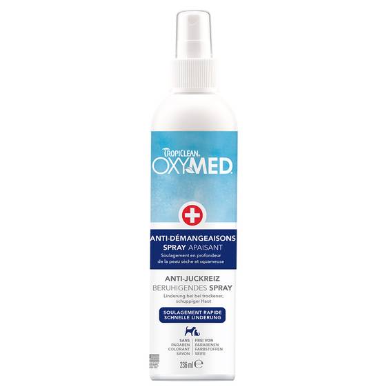 Tropiclean Spray anti-démangeaisons Oxymed pour chien