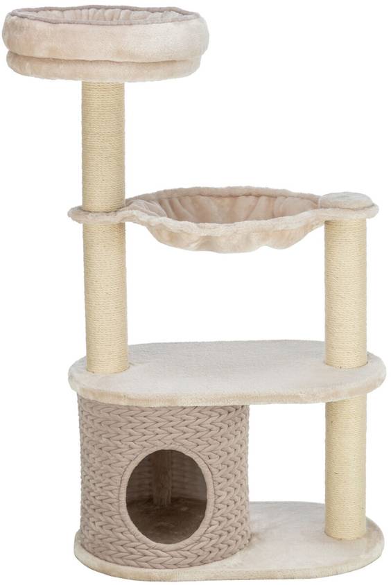 Trixie Livia - Arbre à chat avec niche, hamac et couchage haut