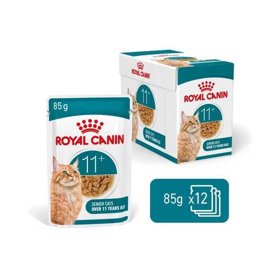 ROYAL CANIN Ageing 11+ bouchées en gelée 12 x 85 g pour chat senior