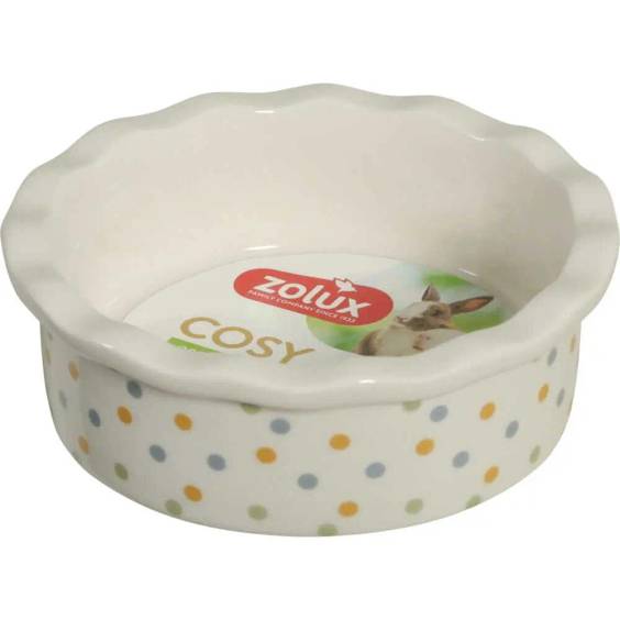Gamelle en céramique Zolux Cosy blanc pour rongeur