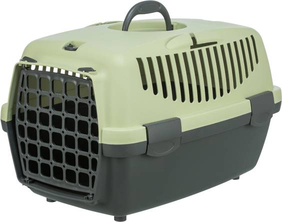 Box de transport pour chien Capri Trixie gris foncé/vert clair