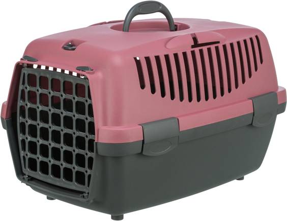 Box de transport pour chien Capri Trixie gris foncé/vieux rose