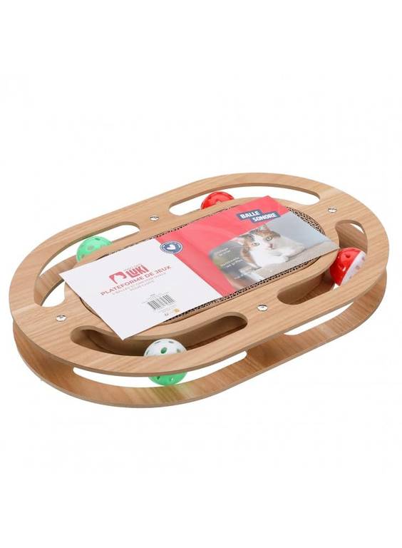 Plateforme de jeu avec griffoir pour chat Mon Ami Luki