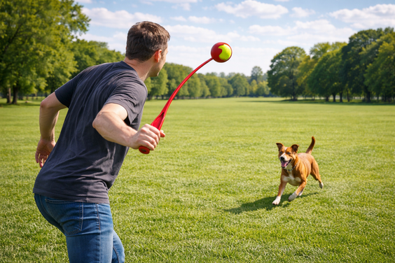 Lanceur de balle pour chien Mon Ami Luki