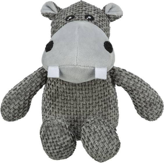 Jouet peluche hippopotame en polyester pour chien Trixie