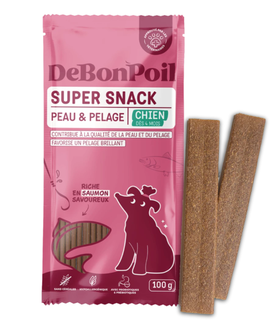 DeBonPoil Super Snack Peau et pelage pour chien