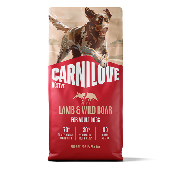 CARNILOVE croquettes Active Adult Agneau et Sanglier pour Chien