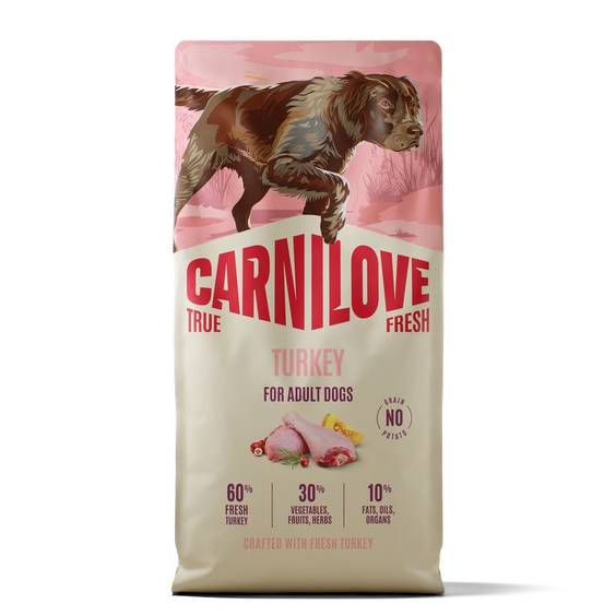 CARNILOVE Croquettes True Fresh Dinde pour Chien Adulte