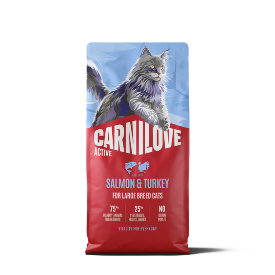 CARNILOVE ACTIVE Croquettes saumon et dinde pour grand chat