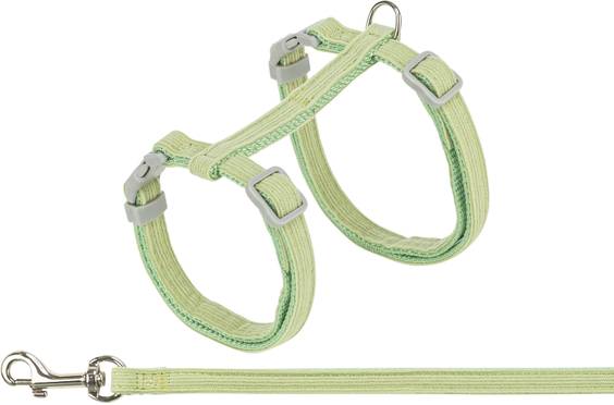 Harnais réglable avec laisse assortie pour promenade du chat Trixie