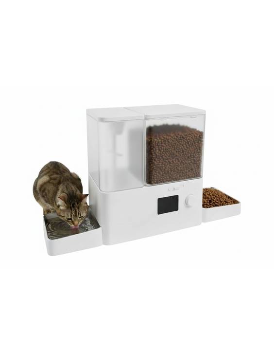 Distributeur connecté 2-en-1 croquettes et eau Mon Ami Luki