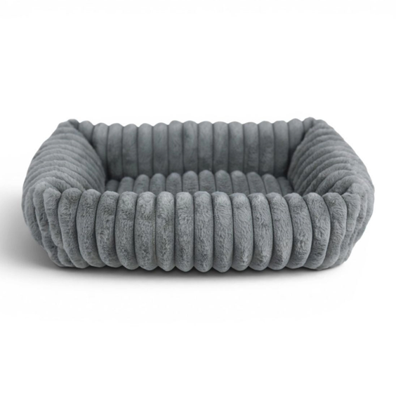 Panier rectangulaire MYSA gris anthracite pour chien Mon Ami Luki