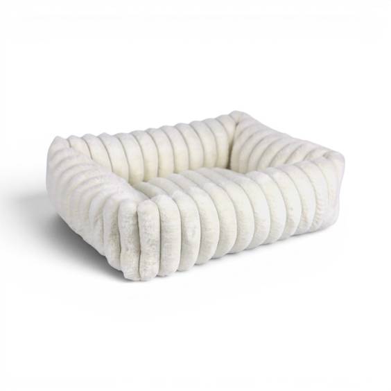 Panier rectangulaire MYSA écru pour chien Mon Ami Luki
