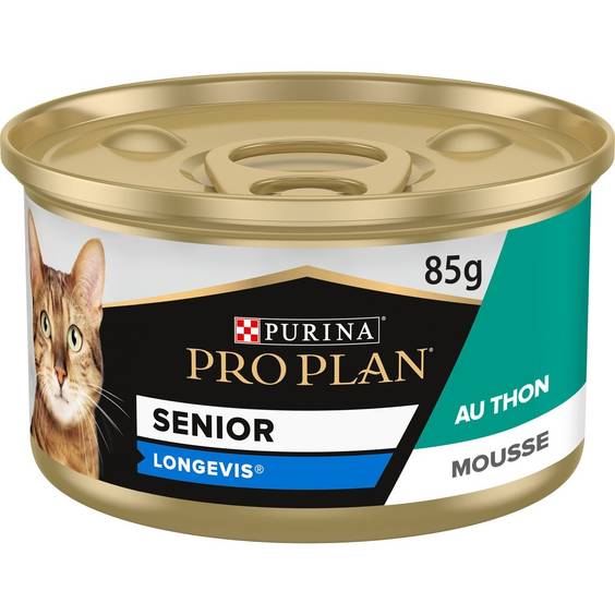 PRO PLAN Senior 7+ Longevis Mousse au thon pour chat