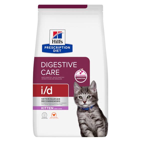 Hill's Prescription Diet i/d Digestive Care croquettes au poulet pour chaton et chat adulte