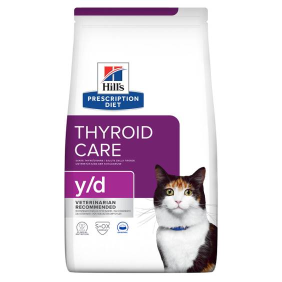 Hill's Prescription Diet y/d Thyroid Care croquettes pour chat
