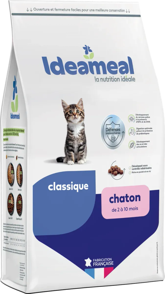 Ideameal Croquettes au poulet pour chaton