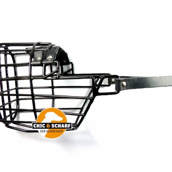 Muselière chien CHOPO panier métallique noir Sarplaninac
