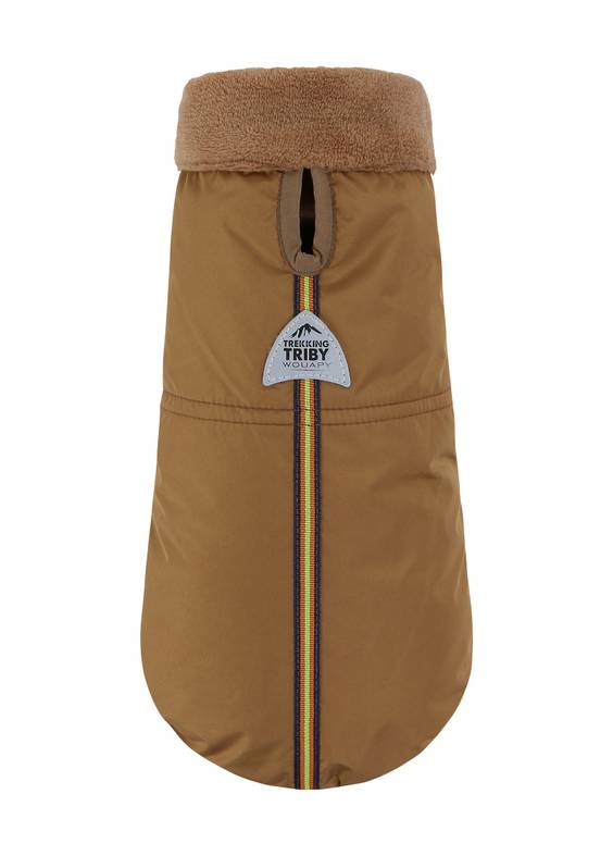 Manteau chien Treck camel réversible Wouapy