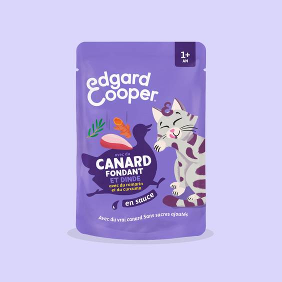 Edgar & Cooper Pâtée pour chat en sauce - pochon de 85 g