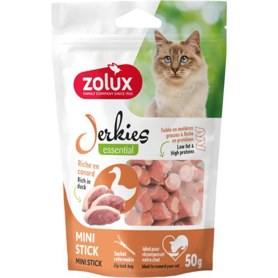 Zolux Jerkies mini sticks pour chat en sachet de 50 g