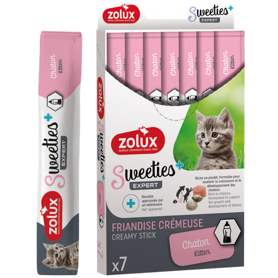 Friandise crémeuse Sweeties+ Expert chaton Zolux 7 x 14 g
