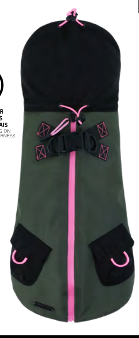 Manteau chien FUTURE 2 en 1 harnais intégré Wouapy