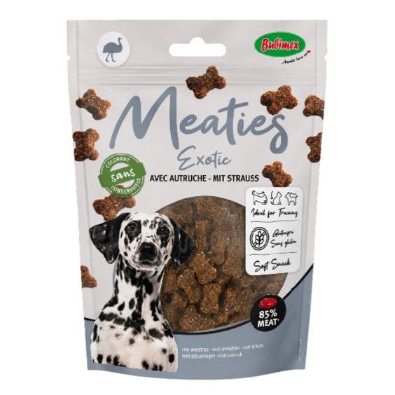 Bubimex Chien Meaties Autruche Exotic 150 g