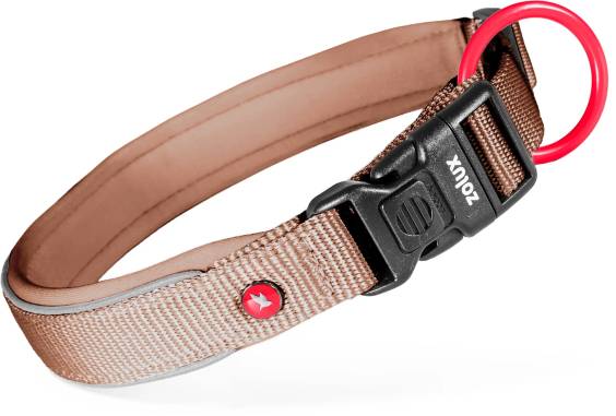 Collier chien nylon Premium Zolux Mocca