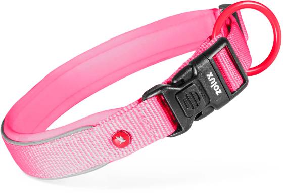 Collier chien nylon Premium Zolux Fuschia