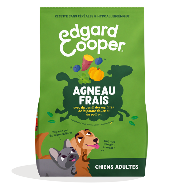 Edgard & Cooper Chien adulte petites croquettes agneau frais