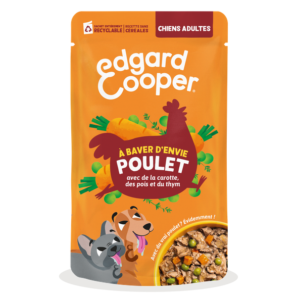Edgard & Cooper Chien adulte au poulet - Dîner À baver d'envie