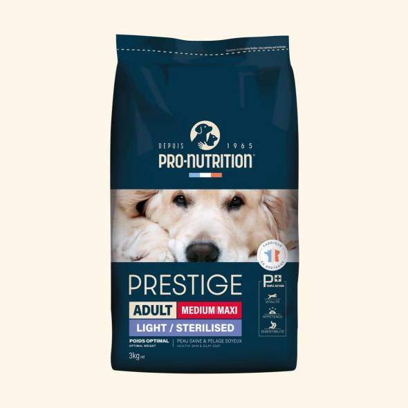Croquettes chien Prestige Medium Maxi Light Sterilised