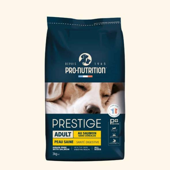Croquettes chien Prestige Adult Saumon sans céréales