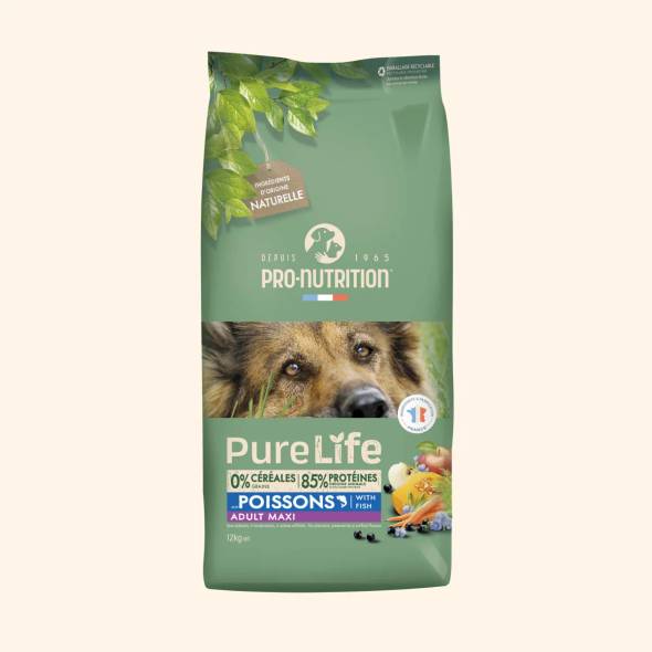 Croquettes chien Pro-Nutrition Pure Life Adult Maxi 12 kg
