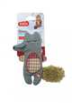 Jouet peluche Winter Loup avec herbe à chat pour chat - Zolux