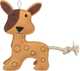 Jouet en peluche en forme de chien avec corde - Trixie