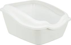 Bac de toilette pour chat blanc