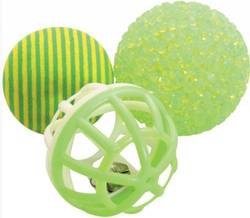 Jouet 3 balles pour chat