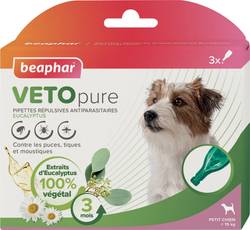 Pipettes répulsives antiparasitaires Veto Pure petit chien Beaphar
