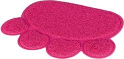 Tapis rose pour bac à litière pour chat