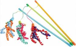 Canne à pêche Ruban pour chat Zolux