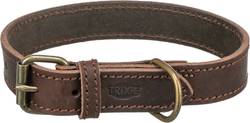 Collier Rustic en cuir gras pour chien