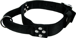 Collier avec poignée pour gros chien noir
