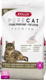 Litière minérale premium agglomérante ultra légère pour chat