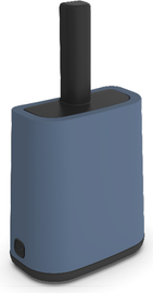 Pelle de toilette avec support bleu horizon pour chat