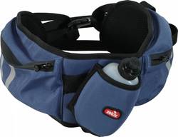 Ceinture sportive pour chien pratique confortable et multi-poches bleu