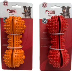 Jouet distributeur de friandises pour chien os en caoutchouc Mon Ami Luki