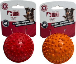 Jouet distributeur de friandises pour chien balle en caoutchouc Mon Ami Luki