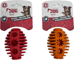 Jouet pour chien distributeur de friandises balle alvéolée en caoutchouc Mon Ami Luki